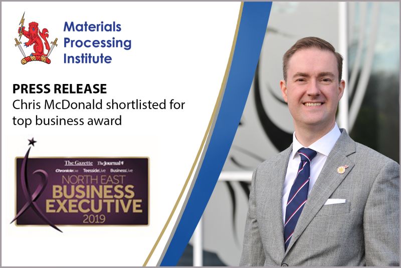 Chief Executive of the Materials Processing Institute shortlisted for top business award